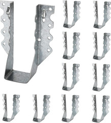 Lukloy 10 Pack 2X6 Joist Hanger 20 Gauge Galvanizing Face Mount Joist Hangers fo