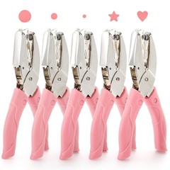 5 Pack Single Hole Punch Metal Handheld Small Hole Puncher with Soft Grip, St…