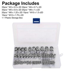 160X 304 Stainless Thread Insert Sleeve M3-M12 Metric Helical Repair Assortment
