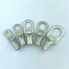 6 AWG Gauge Cable Lugs Ring Terminals Battery Wire Connectors Pure Copper Tinned