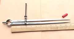 STARRETT No. 83B-12 Spring-Type Dividers W/Flat Legs; 12.0” Size & Capacity.USA