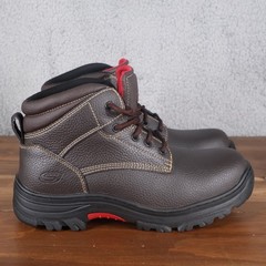 Skechers Boots Mens 12 Brown Burgin Congaree Memory Foam Soft Toe Electric 77163