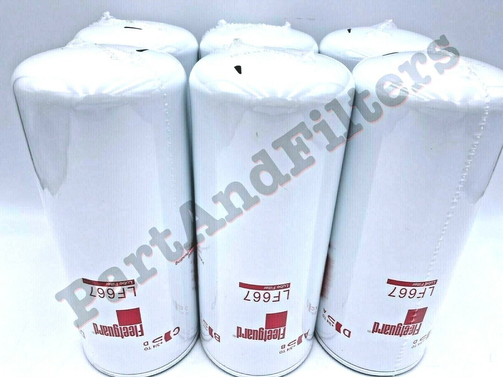 Fleetguard LF667 Oil Lube Filter Cummins Filtration (PACK OF 6)