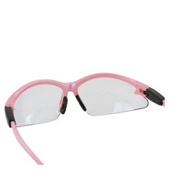 Cougar Light Pink Frame Clear Lens Womens Safety Glasses Shatterproof Lens Z87.1