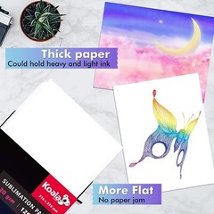 Koala 120g Sublimation Paper 8.5×14 120 Sheets for Inkjet Heat Transfer