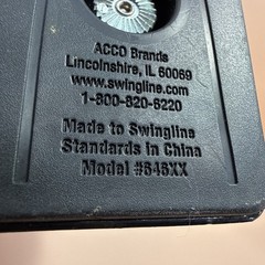 Black Swingline 646XX Desk Stapler ACCO Brands Tested and Works