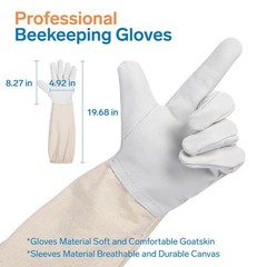 ZMHBKPS Beekeeping Suit, Full Body, Polycotton with Veil and Gloves