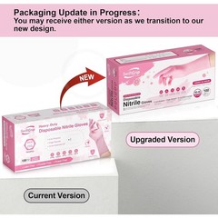 Disposable Nitrile Gloves 100 Count Cherry Blossom 12 Inch Cuff Cleaning