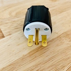 NEMA 6-15P Straight Electrical Plug 3 Wire, 15 Amps, 220V 230V 250V YGA015