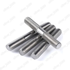 M3 M4 M5 M6 M8 304 Stainless Steel Double End Studs Rods Clamping Type