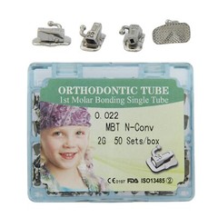 Dental Orthodontic Buccal Tubes 1st 2nd Molar MBT Roth 022 tubos de ortodoncia