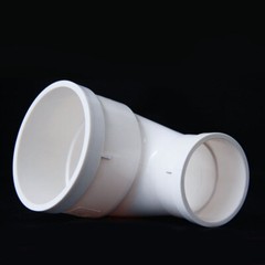 PVC 90 Degrees Reducing Elbow Hose Connector Drain Tubes White 75*50mm-160*110mm
