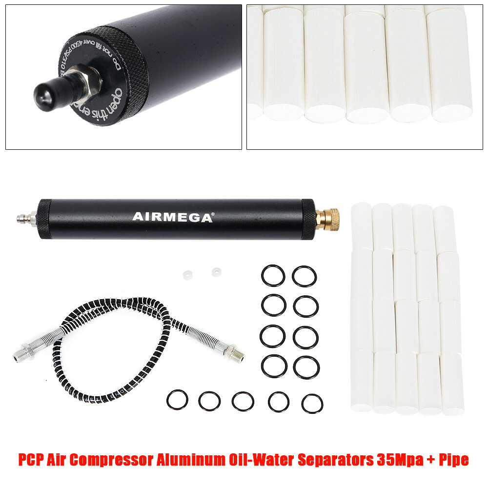 High Pressure PCP Air Filter Oil Water Separator Compressor Cylinder 35 Mpa+Pipe