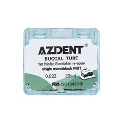 AZDENT Dental Orthodontic 1st Molar Buccal Tube Bondable Non-Conv Roth.022
