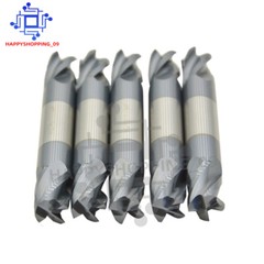 5Pcs 4 Flute 1/2″ x 5/8″ x 3″ Double End Solid Carbide End Mills – AlTiN Coated