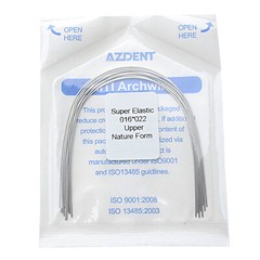 Alambre arco rectangular NITI súper elástico para ortodoncia dental Forma Nature