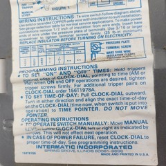Intermatic T101 Mechanical Time Switch – Industrial Heavy Duty SPST 24Hr 120V