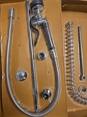 ASSURE Wall-Mounted Pre-Rinse Faucet with 8″ Centers 190FPRW8LF 1.15 GPM NEW
