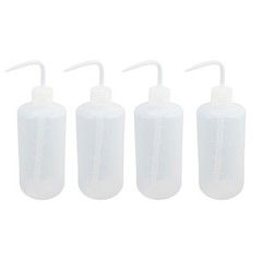 4Pack 500ml LDPE Wash Bottles Squeeze Bottles Label Tattoo