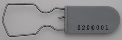 Electric Meter Security Seal Wire Padlock Grey Pack of 50