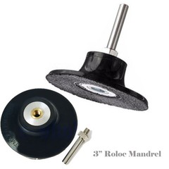 2″ and 3″ Roll Lock Roloc Type Sanding Polishing Disc Mandrel Arbor Type R 1/4″