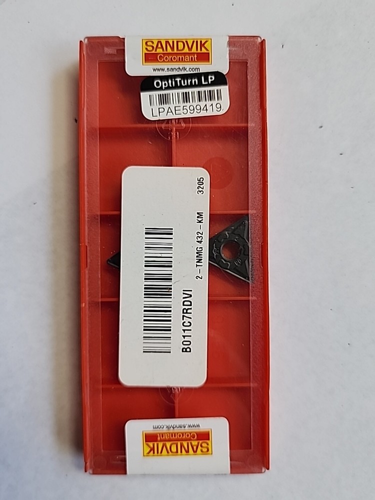Sandvik Coromant Carbide Turning Insert TNMG 432-KM 3205 – 2 Pack