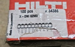 HILTI X-DNI 62MX 34386 – 62mm or 2-1/2” collated galvanized nails – 82 count