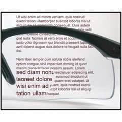 SAS Safety 541-3000 Sidewinders Safety Eyewear, 3.0x Diopter, Clear Lens Blk Frm