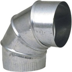 UNITED STATES HDW GV0295-C 6″ Adjustable 28GA Furnace Elbow