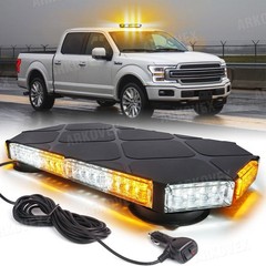 14 inch LED Roof Top Strobe Beacon Light Bar Hazard Warning Emergency Flashing