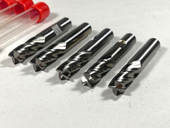 3/8″ 4 Flute End Mill HSS center cutting 5pc set