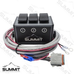 Hydraulic Monoblock Directional Solenoid Control Valve 3 Spool, 13 GPM w/ Switch