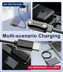 TiMOVO 2 Pack Charger Compatible with PLAUD Note Pro AI Voice Recorder, 3.3ft US