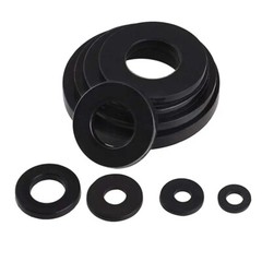BLACK NYLON WASHERS FORM A FLAT PLASTIC WASHER M2,M3,M4,M5,M6,M8 – M24 DIN 125