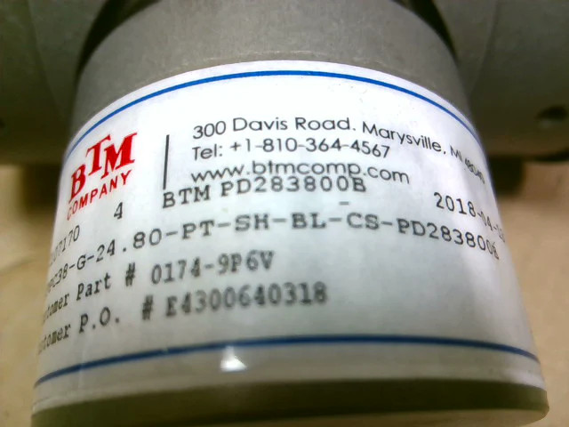 BTM LPPC38-G-24.80-PT-SH-BL-CS-PD283800B Locking Hook Clamp-New No Box