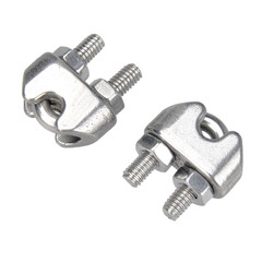 20PCS 1/8 Inches M3 Stainless Steel Wire Rope Cable Clip Clamp
