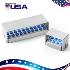 8/30Holes Bur Dental Burs Disinfection Autoclave Stand Holder Block Case Steel