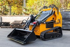 Pre-Sale Upgraded Mini Skid Steer Twin cylinder Tracked Loader 23HP Free Ship