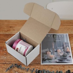 7x5x4 Inches Shipping Boxes Set of 25, White Corrugated Cardboard Box Literat…