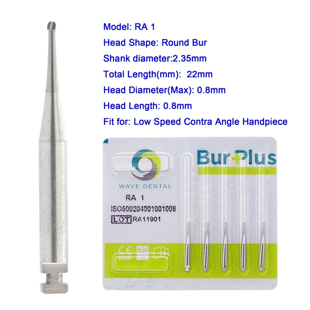 Wave Dental Carbide RA Latch Burs Taper Fissure Round Surgical Bur 4 8 701 557