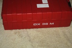 Hilti DX36M Powder Actuated Nail Stud Case ONLY w Some Accessories (Fastner/Nail