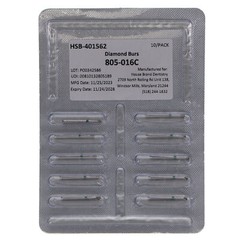 House Brand Dentistry 401562 FG 805-016C Inverted Cone Coarse Diamond Burs 10Pk