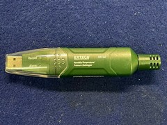 Extech RHT50 Humidity/Temp/Pressure Datalogger, -40 to 158°F w/USB Int