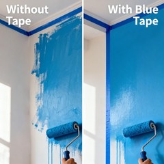 JIMROLA 4 Rolls Blue Painters Tape