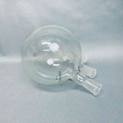 Chemglass Round Bottom Flask 3 Neck 2000 ml with 24/40 Joints Angled