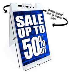 Sale Up To 50% Off Signicade 24×36 A Frame Sidewalk Sign Double Sided