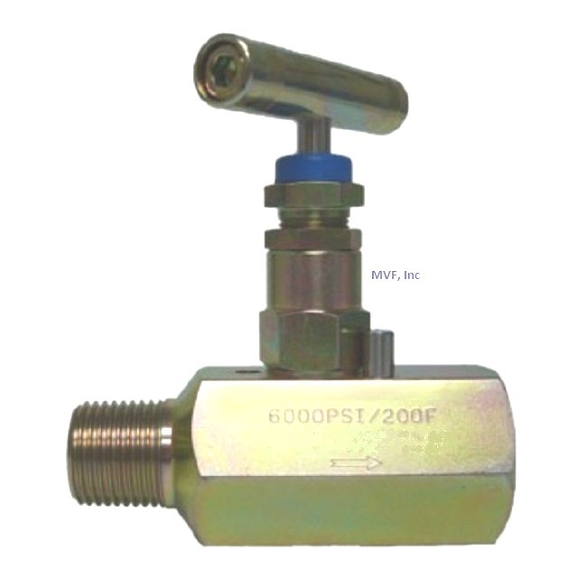 Needle Valve 1/2″ MNPT x 1/2″ FNPT 6,000 PSI Steel Delrin Seats, NACE <540IN06