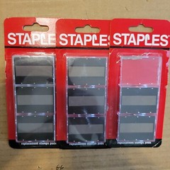 LOT OF 8 Staples Replacement ONE Color Dry Ink Stamp Pads New