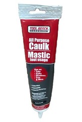 All Purpose Caulk Mastic Silicone Sealant, White, 4.5 fl oz