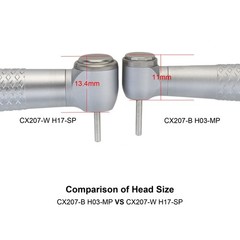 COXO Dental High Speed Handpiece 4 Hole LED Turbine E Generator Mini Head CX207